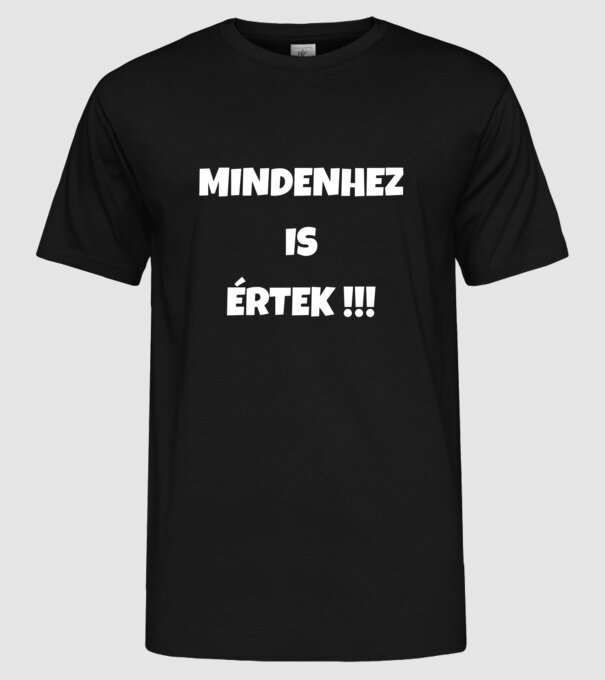  minta fekete pólón