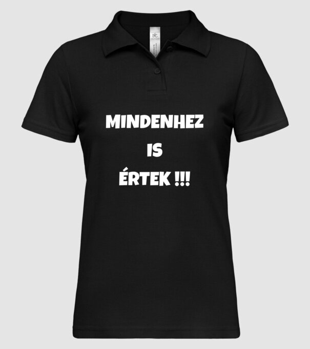  minta fekete pólón