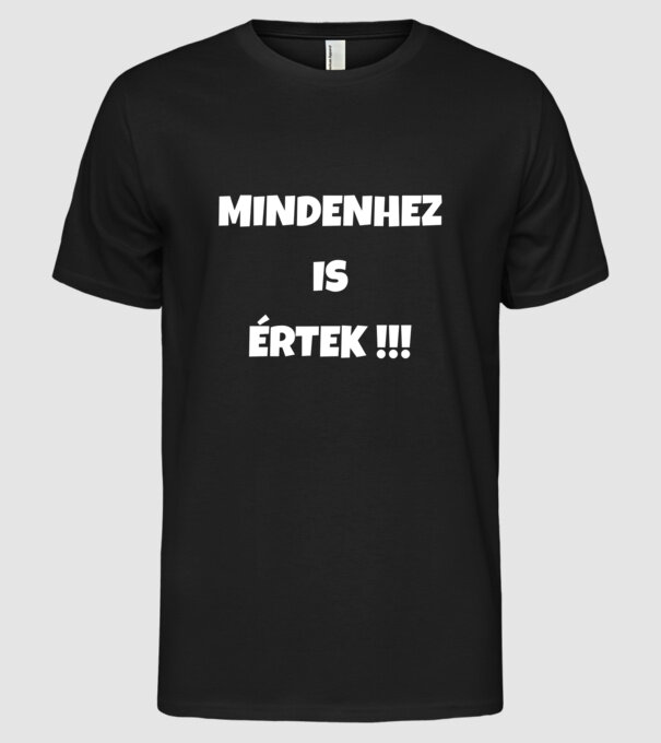  minta fekete pólón