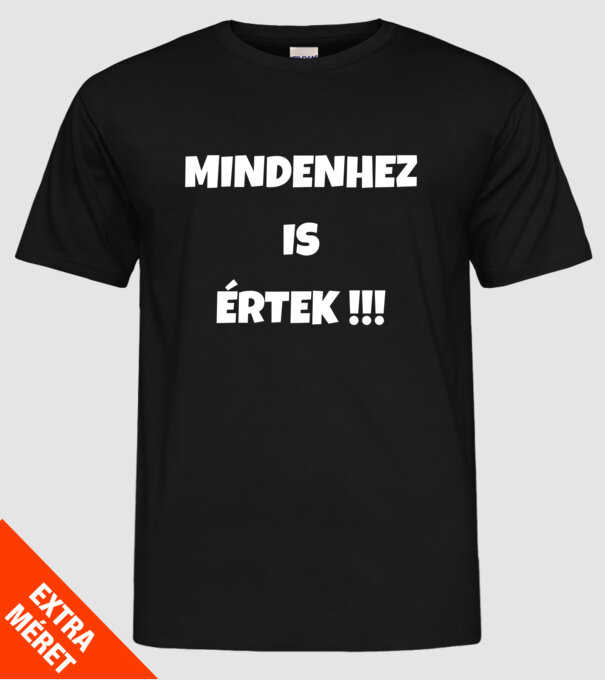  minta fekete pólón