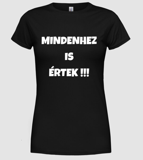  minta fekete pólón