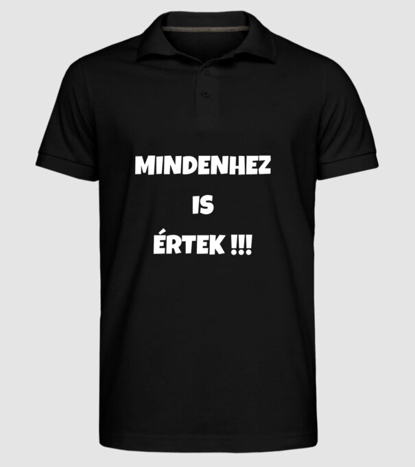  minta fekete pólón