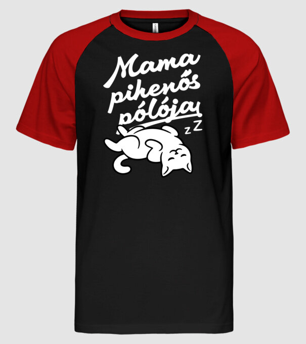  minta fekete/piros pólón