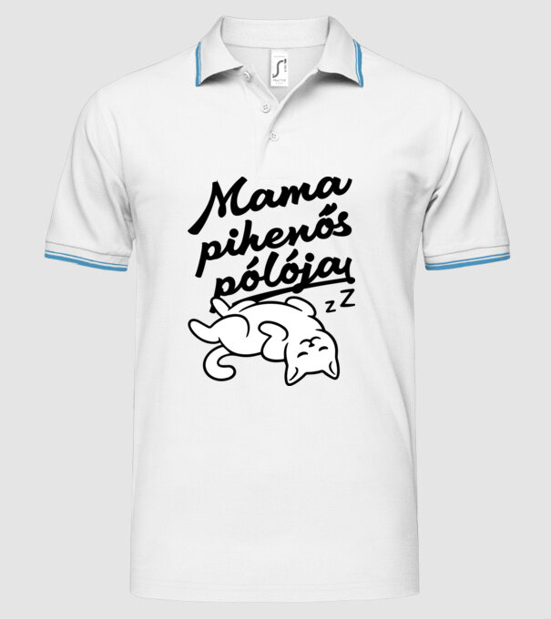  minta fehér pólón