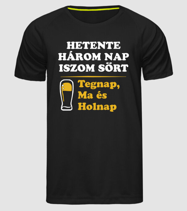  minta fekete pólón