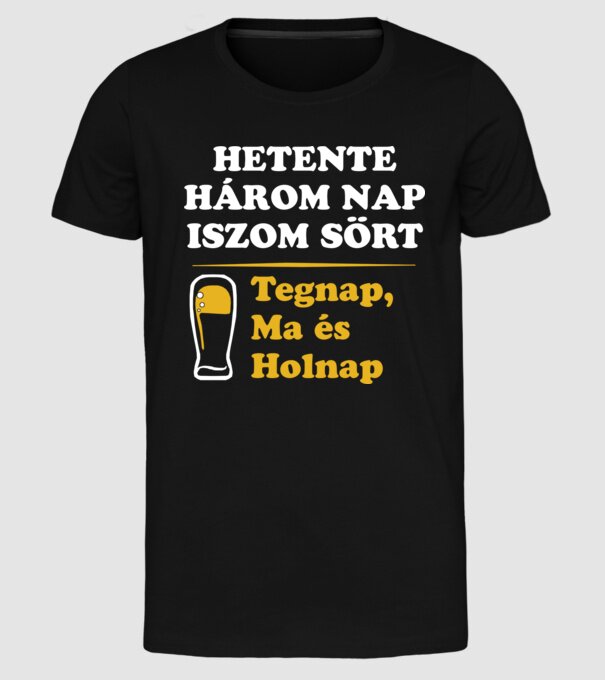  minta fekete pólón