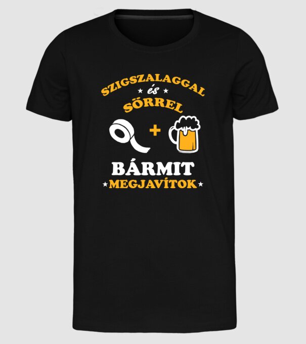  minta fekete pólón