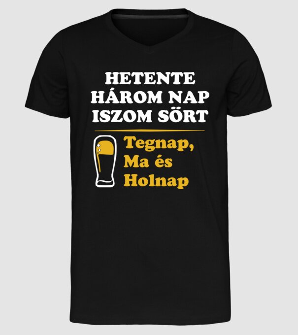  minta fekete pólón
