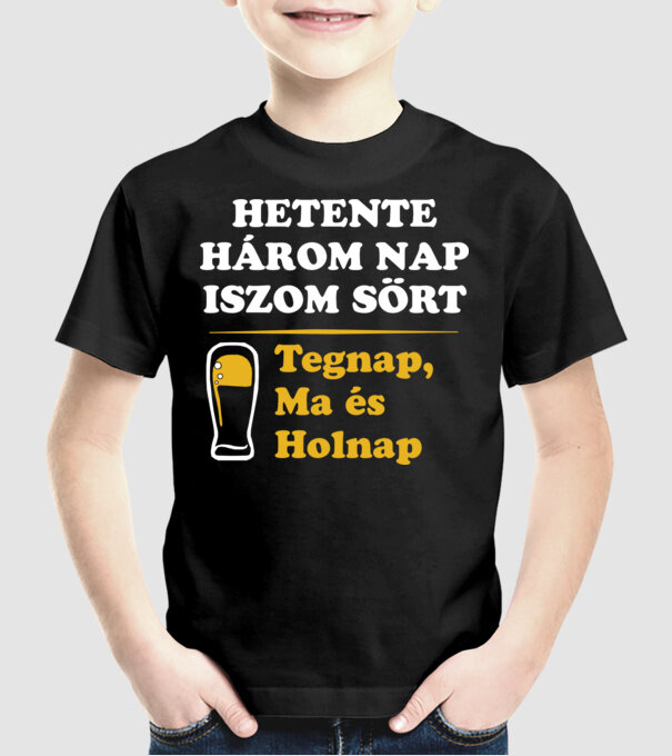  minta fekete pólón