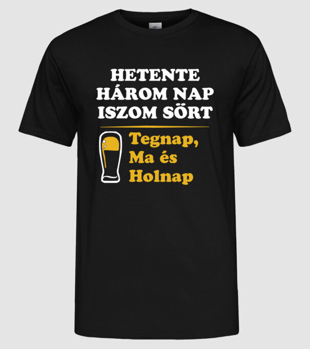  minta fekete pólón