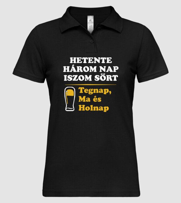  minta fekete pólón