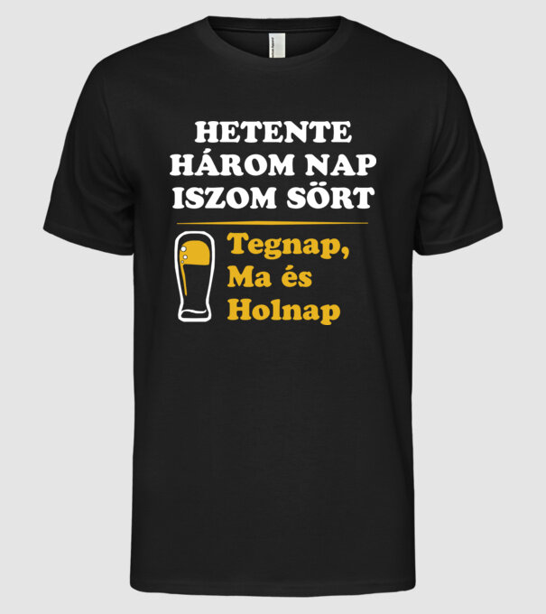  minta fekete pólón