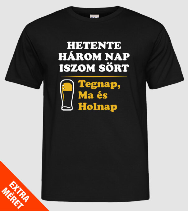  minta fekete pólón
