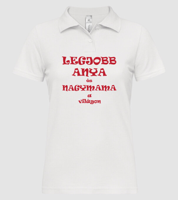  minta fehér pólón