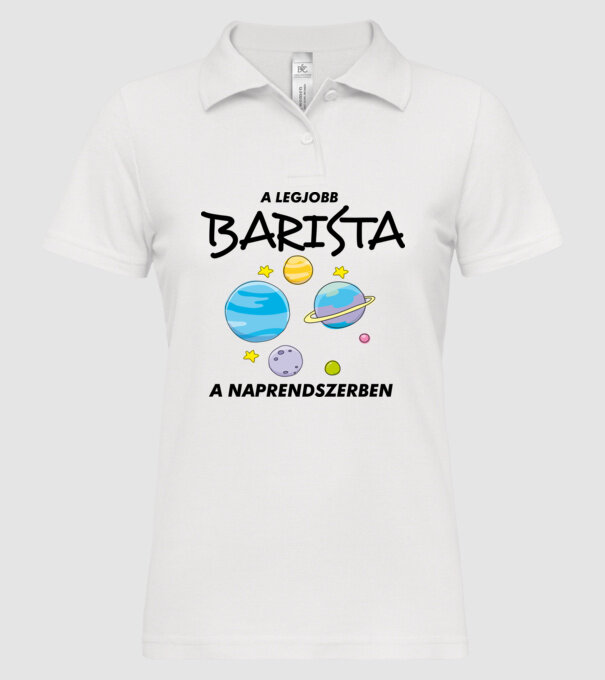  minta fehér pólón