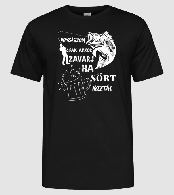  minta fekete pólón