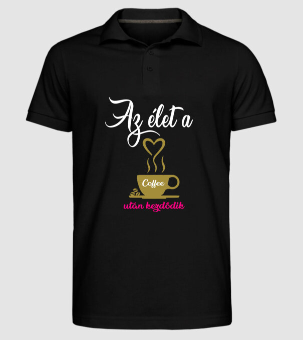  minta fekete pólón