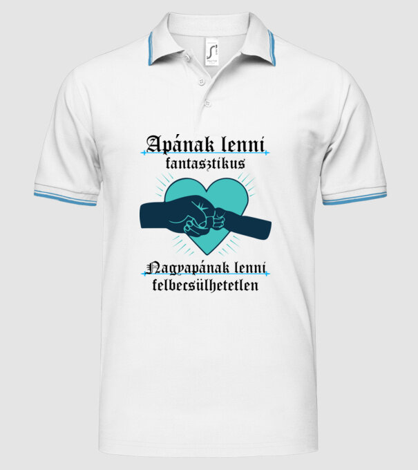  minta fehér pólón