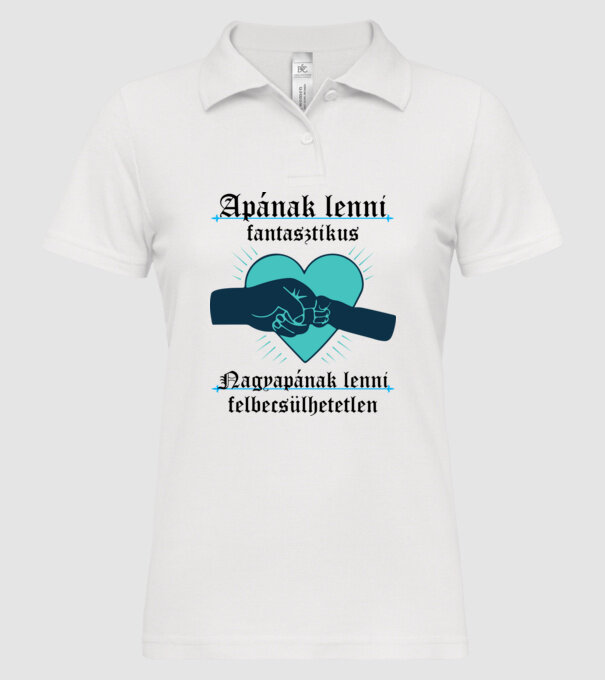  minta fehér pólón