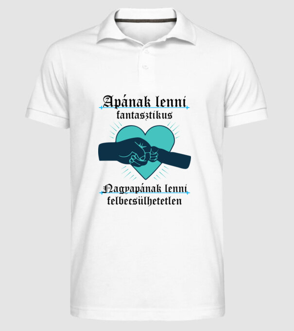  minta fehér pólón