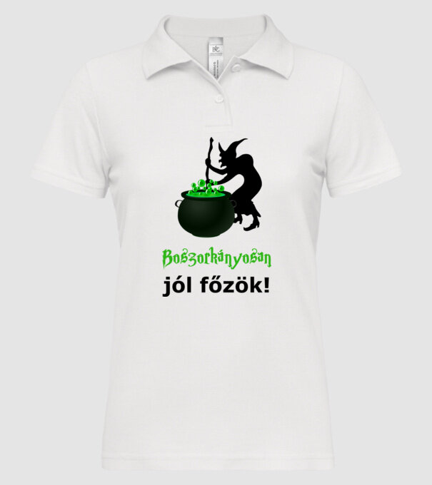  minta fehér pólón